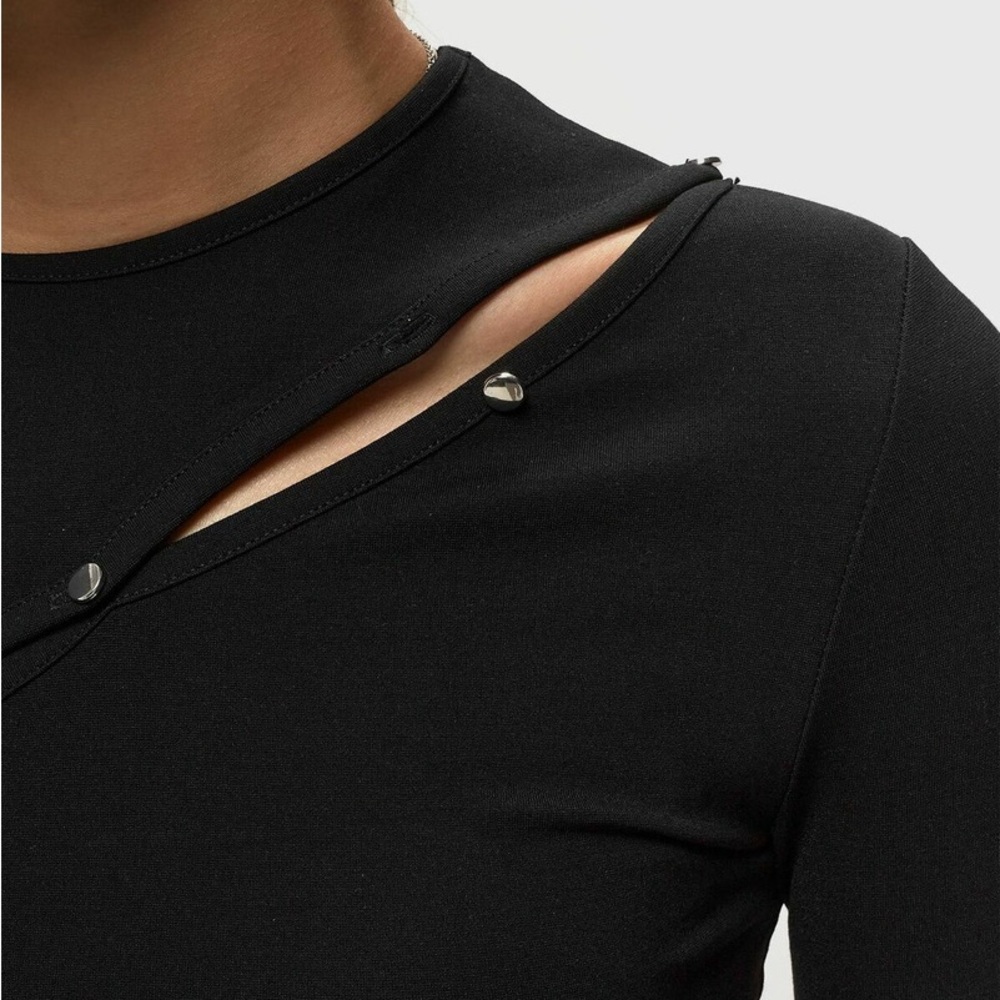 Samsoe Long Sleeve Cut-out Women's Top - Picture 5 of 7